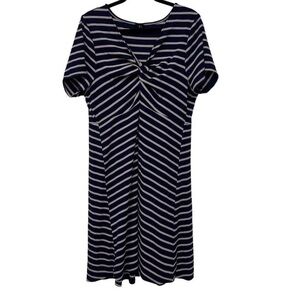 TORRID V-Neck Twist Front Skater Dress